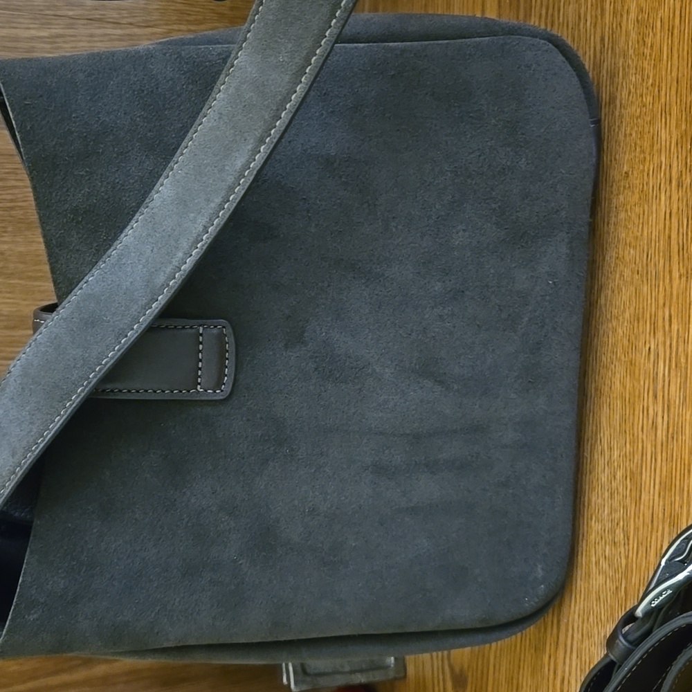 Coach Hadley Crossbody Convertible Suede Leather Bag in Expresso - Picture 5 of 16